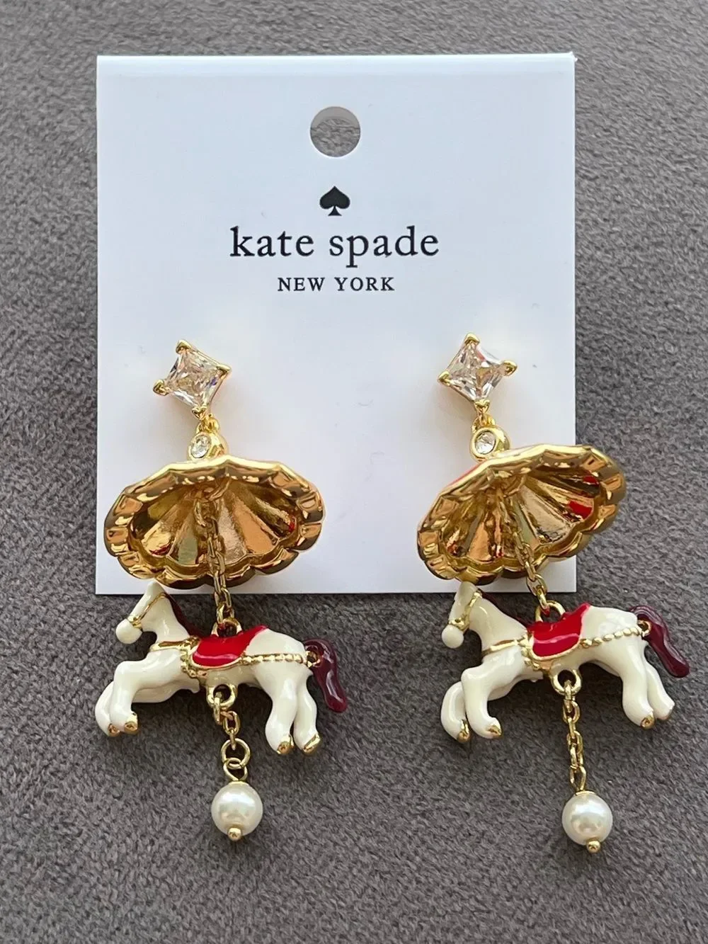 Kate Spade Winter Wonderland Carousel Drop Earrings